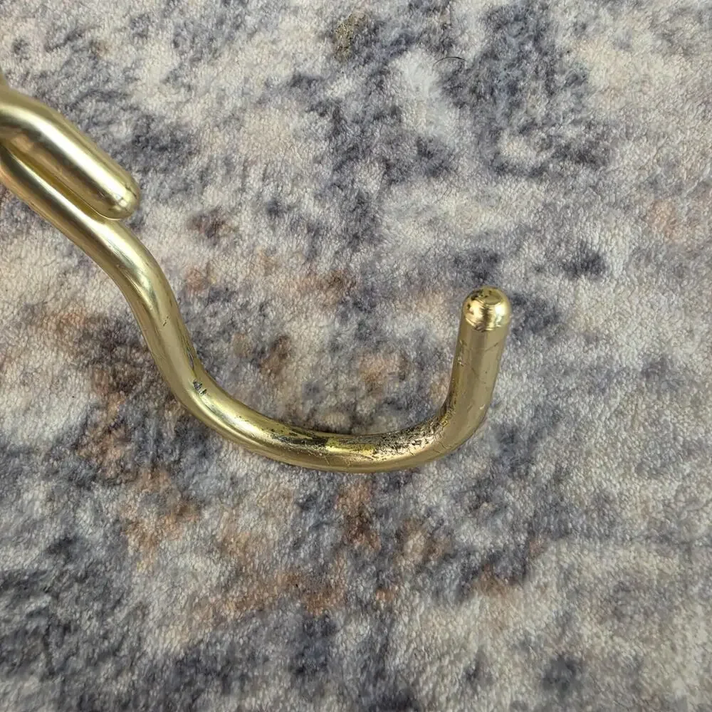 Metal Wire Clothes Hanger Gold Tone Smooth Adult Closet Organizer Storage China